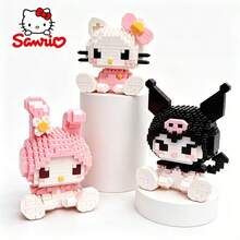 Sanrio Mini Building Blocks Doll Series Display - Approx. 400pcs Cartoon Character Building Blocks, Collectible, Great Birthday Gift, Indoor Decoration, Home Decor, Cute Style Building Blocks, Anime Character Model Gift, Birthday Gift, Carnival Prize, Back To School Gift, Etc. - Multicolor - View 7