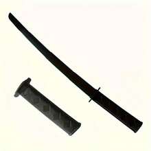 1pc Retractable Sliding Design, Foldable Plastic Prop Sword - Black Samurai Sword Cosplay Prop, Full Matte Plastic Toy Sword (With Hand Guard), Anime Warrior Halloween Party Costume Accessory, Practice Training Tool, 18+ Years Old, No Battery Required - Multicolor - View 12