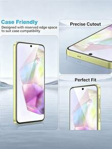 5pcs High Definition Tempered Glass Screen Protector, Scratch Resistant, Smooth Touch, Anti-Fall, Shatterproof, Compatible With IPhone 17/ Galaxy S26 S25/ 15T/15C 14C Note 15 14/Honor 600 Lite 400 300/POCO X7 9H Glass Film Screen Protector - Clear - View 9
