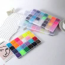 YONGNING 24/28/42 Colors 3mm Flat Back Crystal Rhinestone Set, Multi-Color Handmade Gemstone Kit. Sparkling Gemstone Materials Suitable For DIY, Clothing And Shoe Decoration - Rich Mixed Color Palette. - 40 Slots - View 3