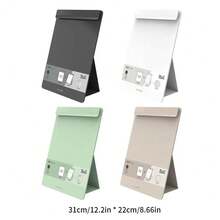 1Pc Free Standing Clipboard Foldable And Desktop Document Stand With Adjustable Buckles Metal Clip A4 File Folder Writing Board And Document Holder For School Classroom Office Business Use, Back To School Supplies (Color Random) - Single Piece - View 7