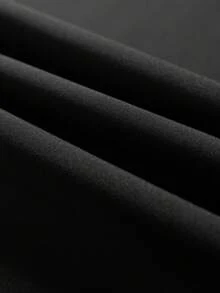 Men's Fashion Casual Long Pants, Straight Leg Casual Work Pants, Spring/Autumn Street Outdoor Wear, Elastic Waist Running Sports Pants Black Fall - Black - View 9