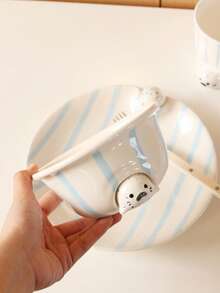 1pc Cute Seal-Themed Ceramic Bowls, Penguin-Themed Porridge Bowls – Exquisitely Crafted, Ideal For Home Decor And Tableware, Perfect As Breakfast Salad Bowls, Porridge Bowls, Yoghurt Bowls And Dessert Bowls, As Well As Gifts And Festive Decorations - Multicolor - View 7