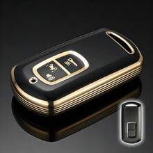 Casing Kunci Motor TPU Bingkai Emas, Cocok untuk Model 2 Tombol, Pelindung Kunci Remote Motor, Casing Kunci Anti Gores Perlindungan Penuh - 1 buah - View 8