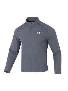 Under Armour Men's UA STORM RUN JACKET, 2026 Summer New Style, Stand Collar Casual Running Lightweight Jacket, 1376797-025 - Rhino Gray - View 5