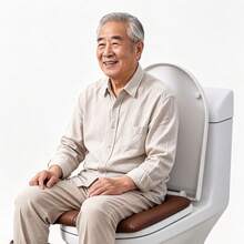 1件開孔式座墊,加厚柔軟馬桶椅墊,可水洗人體工學鏤空浴室椅墊,適合日常使用 - 彩色 - 查看 5