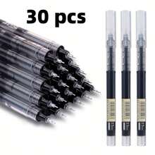 30 Stücke 0,5 mm Schnelltrocknende Flüssigtinte Neutralstifte, Schwarz Blau Rot Schüler Büro Schreib Hausaufgaben Prüfungs Unterzeichnungsstifte, Schüler Schreibwaren, Schulbedarf, Geeignet für Büro Schreibwaren, Schulklassenzimmer Nutzung, Schulbedarf, Schulanfang Essentials, Schulanfang Saison, Schulanfang Geschenke, Belohnungsgeschenke, Schulanfang Saison, Schulanfang - Mehrfarbig - Übersicht 11