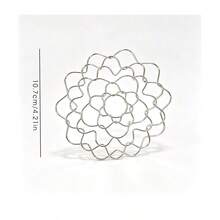 Flower Frog Stainless Steel Wire Floral Arrangement Tool Flower Cap Decorator Reusable Floral Grid Support (Silver, 4.5, 6 Cm) - 1PC - View 11