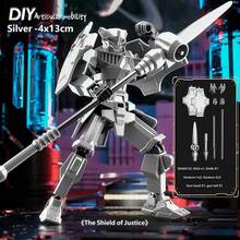 T13 Action Figure 2-Piece Set, DIY Titan 13 Warrior Figure, Multi-Joint Articulated Action Figure, Lucky 13 Collectible Toy - Multicolor - View 13