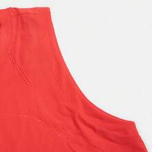 Adidas Spring/Summer Women's Lightweight Comfortable Tennis Sports Fitness Training Sleeveless Round Neck Tank Top JE7117 - Bright Red - View 3