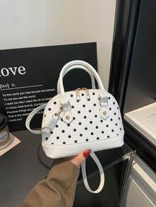 Vintage Shell Handbag Beautiful Women's Perfect Shoulder Bag - White - View 1