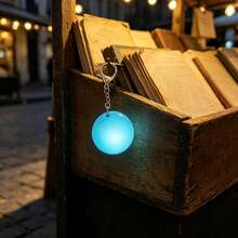 Round Rechargeable Touch Sensor LED Handbag Light, Automatic Dual Mode Portable Wallet Light, Suitable For Dark Bags, Romantic Cute Fashion Keychain Night Light, Women's USB Rechargeable Mini Bag Lighting Accessory, Long Battery Life - 藍色圓形 - 查看 5