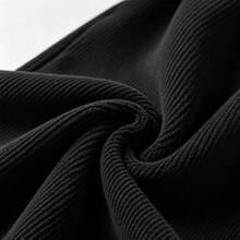 American Street Style Wheat Ear European Cotton Fleece Wide Leg Sweatpants For Men, Winter Drawstring Loose Straight Leg Hiking Snow Casual Long Pants, Great Gift For Friends And Relatives, No Regrets Purchase - Black - View 5