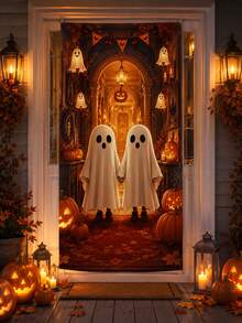 1pc/180*90CM Halloween Door Curtain Decoration Cloth, Fantasy Cartoon ...