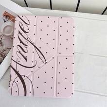 極簡粉色波點平板翻蓋保護殼，附筆槽，相容 iPad 10代 Smart Case/11(A16 2025)/相容 Galaxy S9/S7/S10+/相容小米/相容華為 - 彩色 - 查看 10