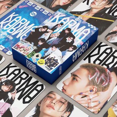 KARMA Kp Op Lo Mo Photo Cards, H D Printed Idol Group Collectible Photo Cards, Fashion Album Me Rch Flash Cards, Fan Collection Gift For Birthday Holiday This Is A Gift That No One Can Refuse