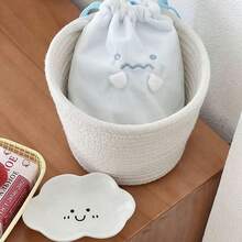 Ember Penyimpanan Ekspresi Lucu dengan Kaki Kecil 3D dan Penutup Tali Serut – Organizer Kamar Tidur, Samping Tempat Tidur, dan Meja untuk Merapikan Barang-Barang Kecil; Sempurna untuk Boneka, Alat Tulis, dan Kosmetik – Perlengkapan Penting yang Manis dan Terinspirasi Anak Perempuan untuk Asrama dan Rumah - MultiWarna - View 6