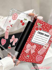 1件裝 牛奶花紋平板/筆記本保護殼，相容 iPad 10代、10.2/Mini6/Mini7/9.7 吋、Galaxy Tab A9 Plus、Kindle (11代-2024) (6 吋)、Kindle Paperwhite 12代 2024，時尚簡約設計，節日禮物 - 彩色 - 查看 2
