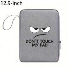 Don'T Touch My Pad Lanyard Portable Anti-Fall Anti-Shock Zipper Closure Easy Fashion 10.9Inch/12.9Inch For Ipad Pouch Daily Commute Office Universal - Multicolor - View 12