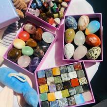 1pc Natural Crystal Mini Egg Box, Crystal Cube, Pyrite, Clear Quartz Cluster, Crystal Mushroom, Jade Decorative Gift Box - Multicolor - View 8