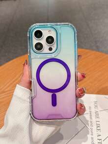 頂級漸層紫色磁吸相容手機殼，防摔日常穿搭時尚保護殼｜相容 iPhone 17 Pro、17 Pro Max、16 Pro、16 Pro Max、15 Pro、15 Pro Max、Plus 14 Pro、14 Pro Max - 紫色 - 查看 1