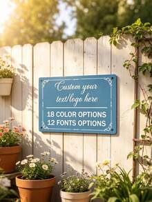 2D Flat - [Custom] Personalized Metal Decorative Plaque - Galvanized Steel Material, For Decoration, 30X20Cm Custom Material, Text And Slogan Wall Decor, Suitable For Installation On Walls, Rooms, Doors, Patios - Multicolor - View 2