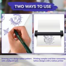 20 Sheets Easy Transfer A4 Tattoo Transfer Paper, Compatible With MO8F/TP81/P90/Pino Printers, High Definition Clear Transfer Paper, Suitable For Professional And Personal Tattoos - Tattoo Transfer Paper - View 7