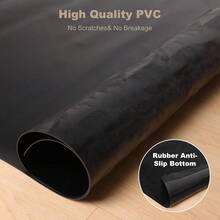 50" X 60" Office Chair Hardwood Floor, Durable PVC Floor Protector, Black Plastic Rolling Chairs, Heavy Duty Under Desk Hard Surfaces - 50"x 60"(1.5mm-feather Texture Pattern) - View 6