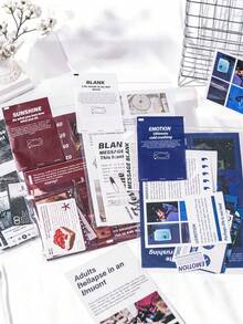 25pcs Emotion Cinema Series Sticker Pack, Korean Style Ins Premium Planner Decoration Small Stickers - A - View 2