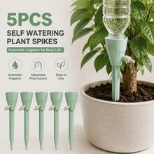 5PCS Plant Watering Spikes, Automatic Drip Irrigation System, Self Watering Device For Potted Plants, Indoor Garden Vacation Plant Care Tool - 5pcs - View 2