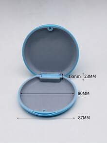 2-In-1 Orthodontic Retainer Storage Box Travel Set, Minimalist Orthodontic Retainer Storage Box, Fun Tooth Alignment Retainer Storage Box, Orthodontic Retainer Storage Box, Denture Box With Mirror, Portable Travel Denture Storage Box, Portable Orthodontic Retainer Storage - Multicolor - View 6