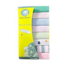 Infant Skin-Friendly Washable Small Square Towel Set, Breathable Soft Baby Bibs Newborn Daily Care Face Wipes (Note: Some Styles May Not Be Shown In Images) - Multicolor - View 7