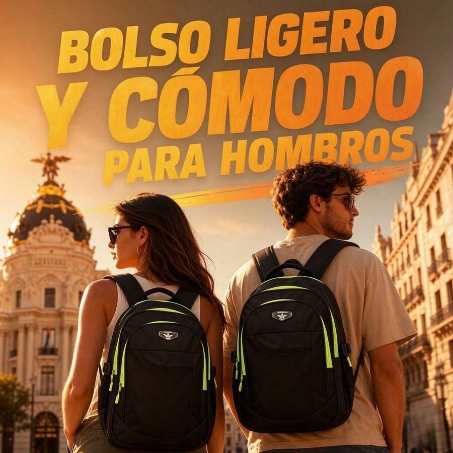 Men Fashion Backpacks - 黑色 - 查看 1