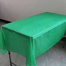 1pc Plastic Tablecloth, 54 X 108 Inch Disposable Tablecloth, Suitable For Parties, Picnics And Weddings, Rectangular, Multiple Colors Available - Square Tablecloth - View 18