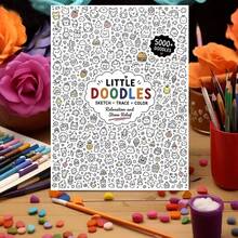 5000+ Doodle Tracing & Coloring Book, 28.45*20.83cm Large Format, Single-Sided Thick Paper, Ink-Resistant, Massive Collection Of Cute Doodle Patterns, Combines Line Tracing & Coloring,Enhancing Creativity, Beautifully Designed - Single Piece - View 5