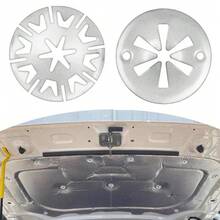 90-PCS Auto Heat Shield Clips Car Exhaust Metal Locking Star Washers Fixing UK - A - View 4