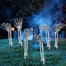 Dekorasi Halloween: Tengkorak Tangan Realistis, Tulang, Hiasan Halaman Halloween, Properti Kostum Halloween, Warna Acak - MultiWarna - View 4