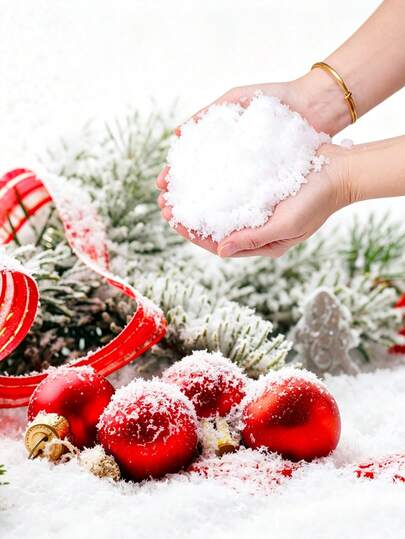 250g/5g-Flocos de Neve Artificiais de Natal, Decoração de Neve Simulada - Neve Seca Simulada, Decoração de Flocos de Neve de Natal, Decoração de Festa de Natal, Decoração de Casa para Festa de Natal, Cena de Neve Artificial, Decorações de Natal, Suprimentos para Festa de Natal, Neve Artificial, Flocos de Neve de Plástico Secos, Decoração Artesanal de Feriado, Adequado para Natal, Halloween, Decoração Doméstica e Externa