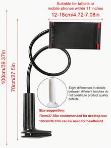 Long Arm Bed Tablet Holder With Flexible Gooseneck, Slouchy Bedside Clip Mount, Compatible With All 9/10/11/Pro/Air Series, Suitable For IPhone And Switch Game Console, Adjustable Phone Stand - Multicolor - View 3