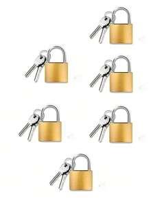 Key Luggage Lock, Small Household Padlock, Anti-Theft Storage Locker Lock, Small Gym Locker Padlock, Metal Padlock For Travel Bags And Suitcases, Compact Design, Metal, Gym Locker - A - View 14