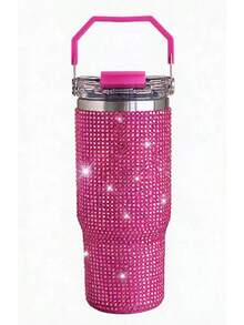 30oz Handheld Diamond Cup In Rose Red