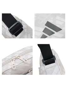 Adidas Unisex Outdoor Sports Casual Crossbody Bag LIN MONO 26 Summer New Printed Small Shoulder Bag JG5871 - Black/Track Grey - View 7