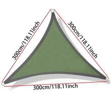 Outdoor Triangle Sunshade Beach Tent Sun Shelter UV Protection Canopy Garden Patio Pool Party Terrace Shade Sail Awning Shade Cloth For Backyard RV Camping Tent - Multicolor - View 5
