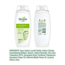 Simple Kind To Skin Refreshing Shower Gel 3x450ml - Sandalwood - View 5
