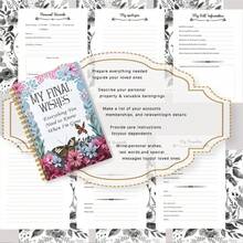 DANPERJI 1pc A5 Pastel Floral Butterfly Print My Final Wishes Planner Journal, For Recording Personal Records, Important Contacts & Insurance Information, Family Legacy & End-Of-Life Details Organization, Preprinted Multi-Topic Legal & Personal Info Inner Pa - Multicolor - View 3