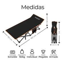 Camping Cots - Black - View 3