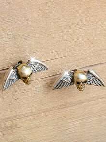1 Pair Vintage Stud Earrings, Women's Party Jewelry, Halloween Gift - 1# - View 4