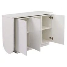 Desk, L-Shaped Rotating Corner Computer Desk, Office Desk, Vanity, White 110 Cm - 白色 - 查看 6