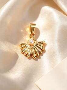Multi-Style Ins Korean Gentle Stainless Steel DIY Pendant, Skin-Friendly And Sweat-Resistant Stainless Steel Material, Fan-Shaped Vortex Textured Lace Multi-Texture Free-Combination Clavicle Chain, Couple Honeymoon, Anniversary, Island Travel Gift Memorial Women's Jewelry - Multicolor - View 11
