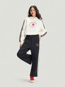 Adidas Women's NYR HOODY SWEAT Knit Pullover Sweatshirt KH2695 - White - View 3
